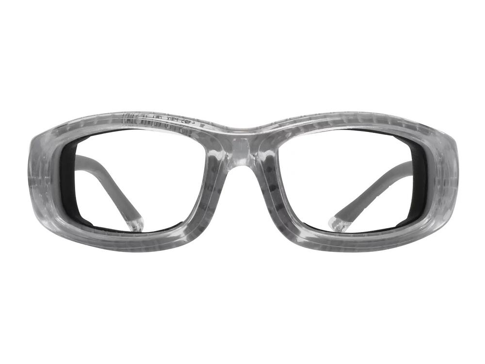 PENTAX ZT55 CRYSTAL WITH GRAY TRIM SAFETY SPORT EYEGLASSES SUNGLASSES 57-17-130